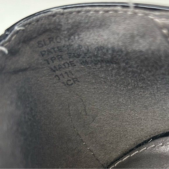 Sam & Libby Mary Jane Platform Heels Black Patent Faux Leather Size 8 - Picture 13 of 15